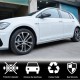 Боковые пороги (для R/R-line 2017-2020, Карбон) для Volkswagen Golf 7/E-Golf