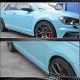 Боковые пороги (для R/R-line 2017-2020, Карбон) для Volkswagen Golf 7/E-Golf
