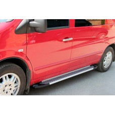 Бокові пороги Line (2 шт., алюм.) для Mercedes Vito W638 1996-2003 рр
