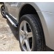 Бокові пороги Allmond Grey (2 шт., алюм.) для Mercedes ML W164
