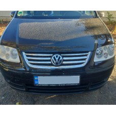 Накладки на решітку (6 шт, нерж) 2006-2010 рік для Volkswagen Touran рр