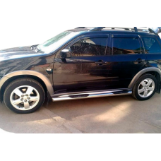 Боковые трубы (2 шт., нержавейка) для Mitsubishi Outlander 2001-2006 гг