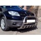 Кенгурятник WT004 (нержавейка) для Mitsubishi Outlander 2001-2006 гг