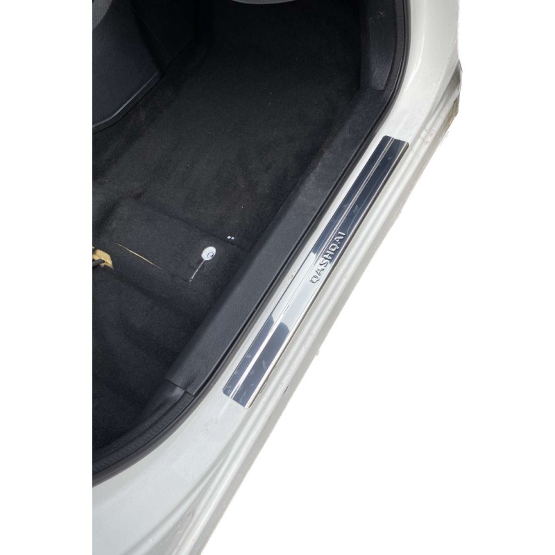 Накладки на пороги (Omsa, 4 шт, нерж.) для Nissan Qashqai 2014-2021 рр
