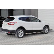 Бічні труби (2014-2017, 2 шт., нерж.) для Nissan Qashqai рр