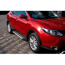 Боковые Подножки Line (2 шт., Алюминий) для Nissan Qashqai 2014-2021 гг
