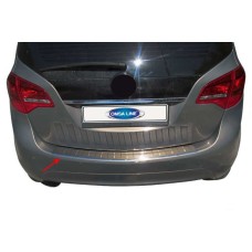 Накладка на задній бампер OmsaLine (нерж.) для Opel Meriva 2010-2017 рр