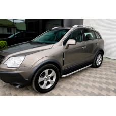Бокові пороги Fullmond (2 шт, алюм.) 2007-2015 для Opel Antara рр