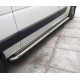 Бокові пороги Premium (2 шт., Нерж.) 60 мм, коротка база для Renault Master 2011-2023 рр
