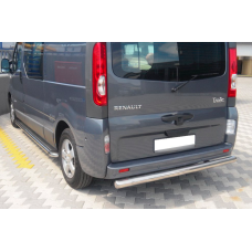 Задній захист AK002 (нерж) для Renault Trafic 2001-2015 рр