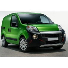 Накладки на противотуманки верхня модель (2 шт, нерж.) для Peugeot Bipper 2008-2017 рр