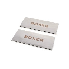 Накладки на внутрішні пороги Carmos V1 (2 шт, нерж.) для Peugeot Boxer 2006-2025 рр