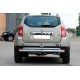 Задняя дуга прямая (нержавейка) для Renault Duster 2008–2017 гг