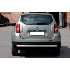Задняя дуга прямая (нержавейка) для Renault Duster 2008-2017 гг