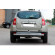 Задня дуга пряма (нерж.) для Dacia Duster 2008-2018 рр