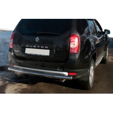Задняя дуга прямая (нержавейка) для Dacia Duster 2008-2018 гг