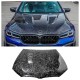 Капот (F90-style, Кованый карбон) для BMW 5 серия G30/31 2017-2023 гг