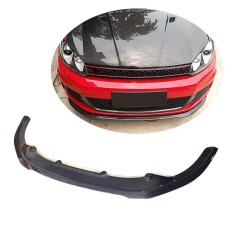 Накладка на передний бампер Lip V1 (для GTI HB 2010-2013, Карбон) для Volkswagen Golf 6