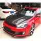 Накладка на передний бампер Lip V1 (для GTI HB 2010-2013, Карбон) для Volkswagen Golf 6