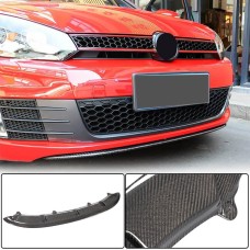 Накладка на передний бампер Lip V3 (для GTI HB 2010-2013, Карбон) для Volkswagen Golf 6
