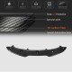 Накладка на передний бампер Lip V4 (для GTI HB 2010-2013, Карбон) для Volkswagen Golf 6