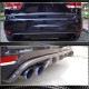 Диффузор заднего бампера V1 (для GTI HB 2010-2013, Карбон) для Volkswagen Golf 6