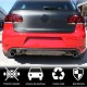 Диффузор заднего бампера V2 (для GTI HB 2010-2013, Карбон) для Volkswagen Golf 6