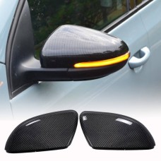 Крышки зеркал V1 (для HB 2010-2013, Карбон) для Volkswagen Golf 6