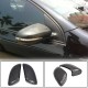 Крышки зеркал V1 (для HB 2010-2013, Карбон) для Volkswagen Golf 6