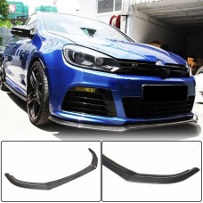 Накладка на передний бампер Lip V1 (для R HB 2010-2013, Карбон) для Volkswagen Golf 6