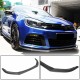Накладка на передний бампер Lip V1 (для R HB 2010-2013, Карбон) для Volkswagen Golf 6