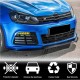 Накладка на передний бампер Lip V1 (для R HB 2010-2013, Карбон) для Volkswagen Golf 6