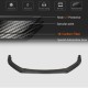 Накладка на передний бампер Lip V1 (для R HB 2010-2013, Карбон) для Volkswagen Golf 6
