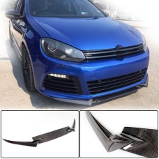 Накладка на передний бампер Lip V3 (R HB 2010-2013, Карбон) для Volkswagen Golf 6