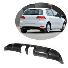 Диффузор заднего бампера V2 (для Base HB 2010-2013, Карбон) для Volkswagen Golf 6