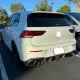 Диффузор заднего бампера (для GTI HB, Карбон) для Volkswagen Golf 8