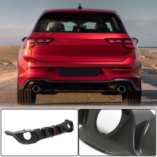 Диффузор заднего бампера (для GTI HB, Сухой карбон) для Volkswagen Golf 8