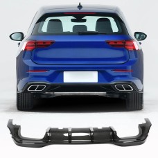 Диффузор заднего бампера (для R HB, Сухой карбон) для Volkswagen Golf 8