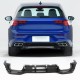 Диффузор заднего бампера (для R HB, Сухой карбон) для Volkswagen Golf 8