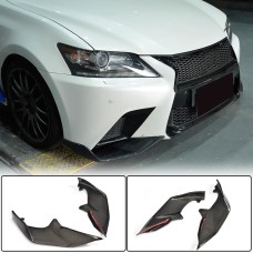 Накладки на передний бампер (для F-Sport 2011-2015, Карбон) для Lexus GS