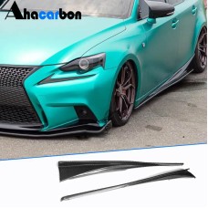 Боковые пороги (для Base/F-Sport 2013-2020, Карбон) для Lexus IS 2013- гг