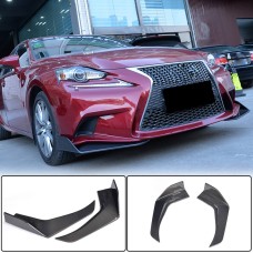 Накладки на передний бампер Flap (для F-Sport 2013-2016, Карбон) для Lexus IS 2013- гг