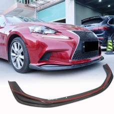 Накладка на передній бампер Lip (для F-Sport 2013-2016, Карбон) для Lexus IS 2013- рр