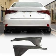Накладки на задний бампер Flap (для F-Sport Base 2016-2020, Карбон) для Lexus IS 2013- гг
