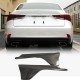 Накладки на задний бампер Flap (для F-Sport Base 2016-2020, Карбон) для Lexus IS 2013- гг