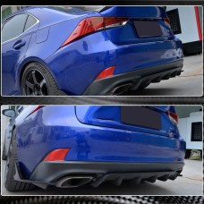 Диффузор заднего бампера (для Base/F-Sport 2016-2020, Карбон) для Lexus IS 2013- гг