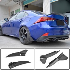 Накладки на задний бампер (для Base/F-Sport 2016-2020, Карбон) для Lexus IS 2013- гг