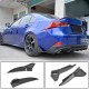 Накладки на задний бампер (для Base/F-Sport 2016-2020, Карбон) для Lexus IS 2013- гг