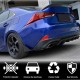 Накладки на задний бампер (для Base/F-Sport 2016-2020, Карбон) для Lexus IS 2013- гг