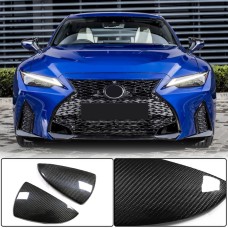 Накдадки на зеркала (для 2020-2025, Сухой карбон) для Lexus IS 2013- гг